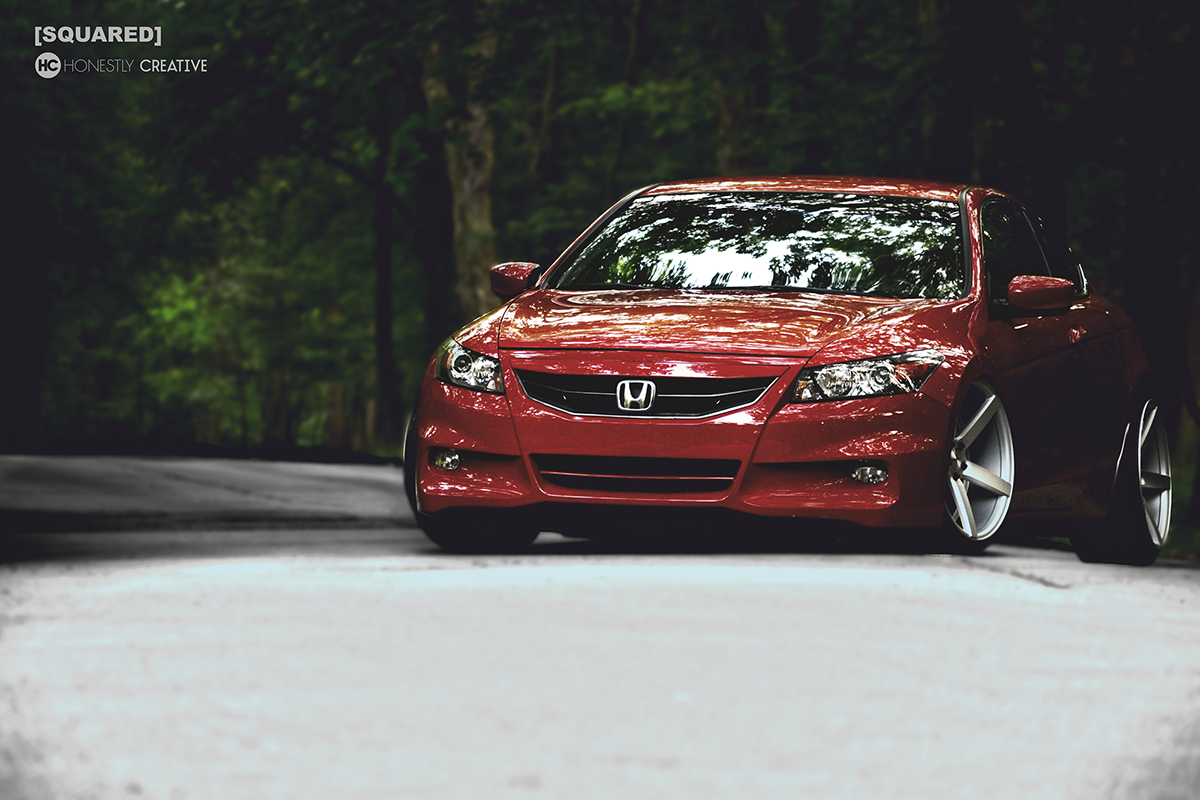 Honda accord vossen red car JDM Nikon