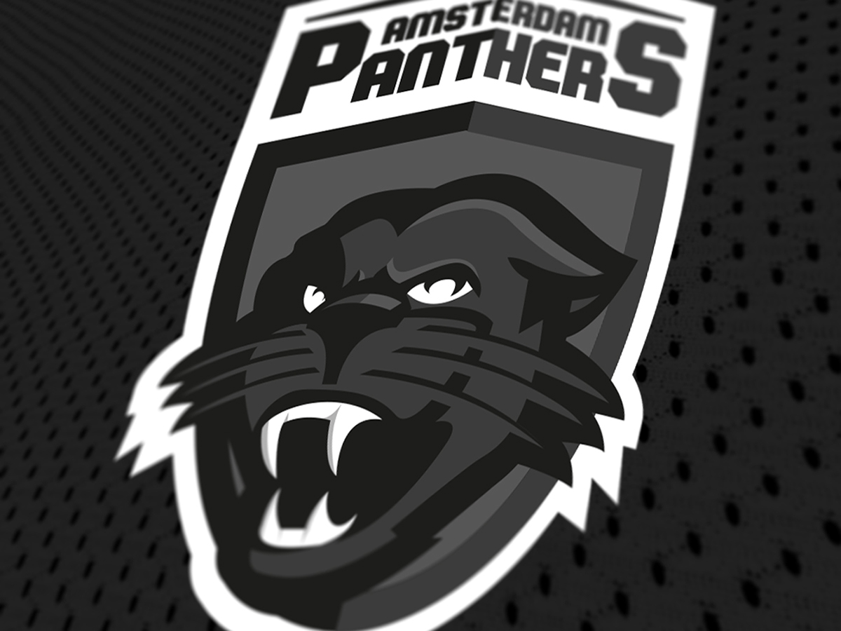 sports football american football amsterdam panthers emblem logo