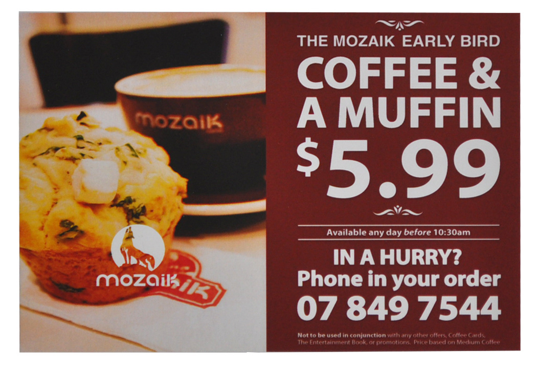 cafe mozaik Food  flyer