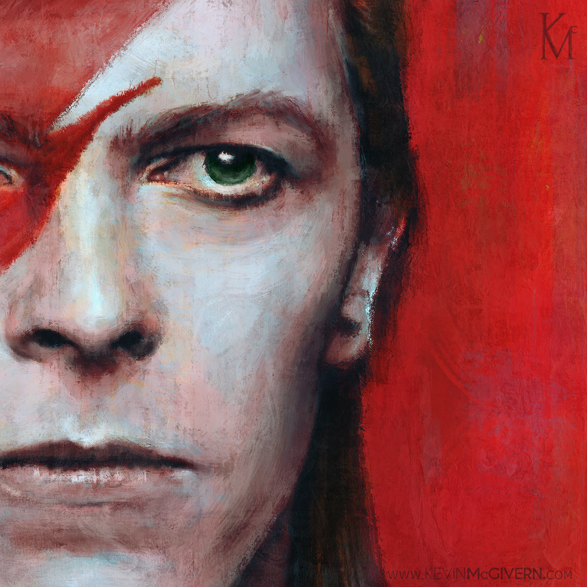 portrait art Celebrity rock Bowie