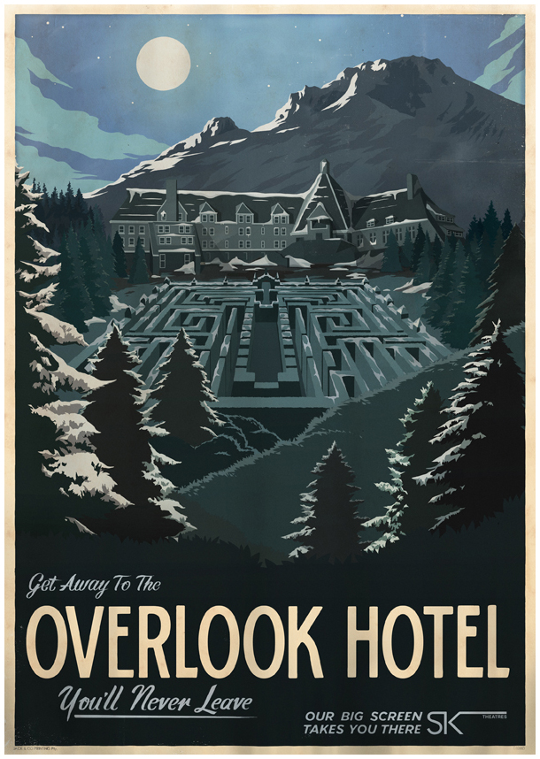 the shining Lord of the rings King Kong avatar Overlook Hotel steven king minas tirith pandora skull island Cinema posters Fan Art film posters Movie Posters