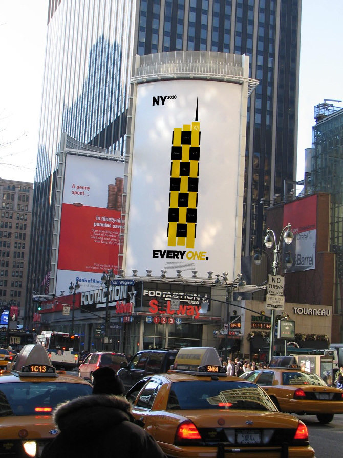New York world  fair book poster twenty Manhatten International yellow black countries country