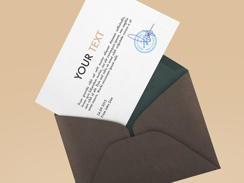 Top 5 Envelope mockup collection mockups Envelope Collection
