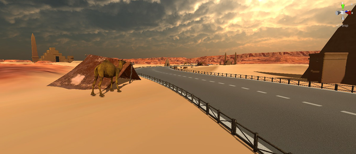 Beautiful camels desert desert mountains Nature Racing Real Tombs track
