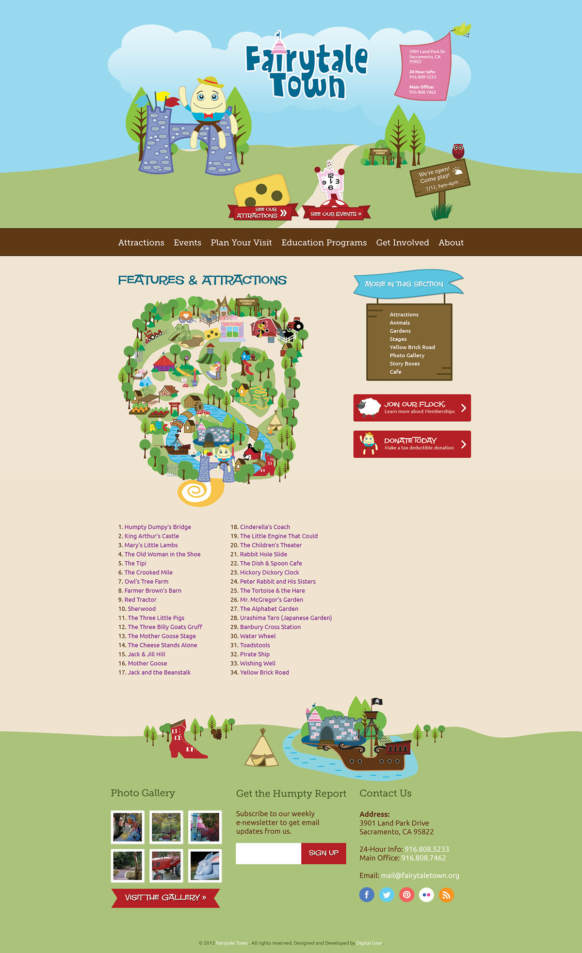 design wordpress children Theme Park fairytales