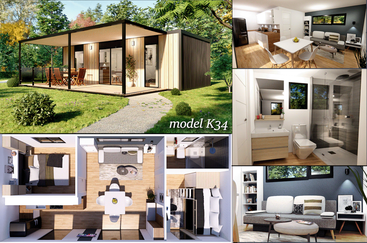 3dmodel design house mobile home modern tinyhouse vacationhouse