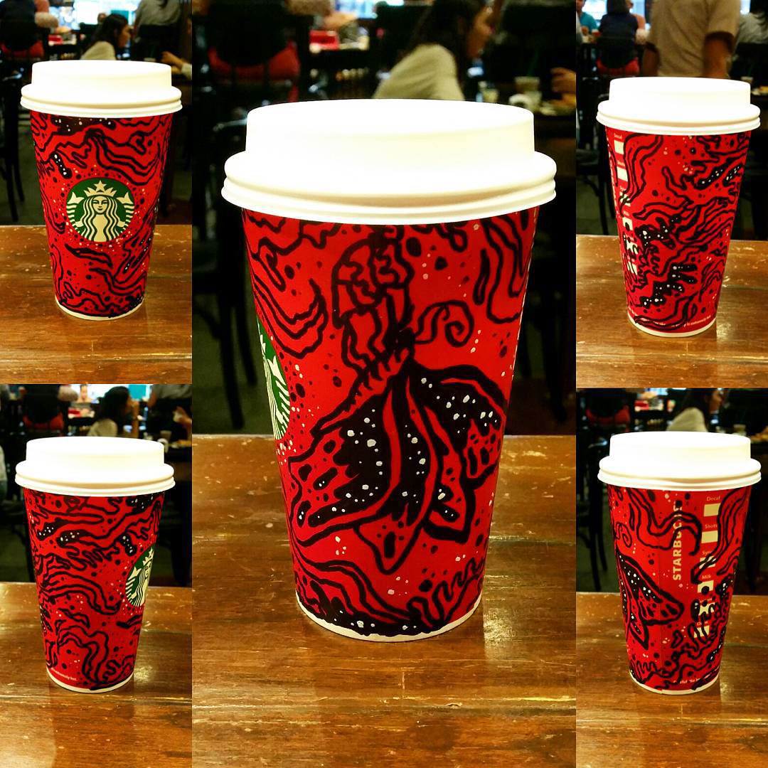 starbucks Red Cup Art doodle