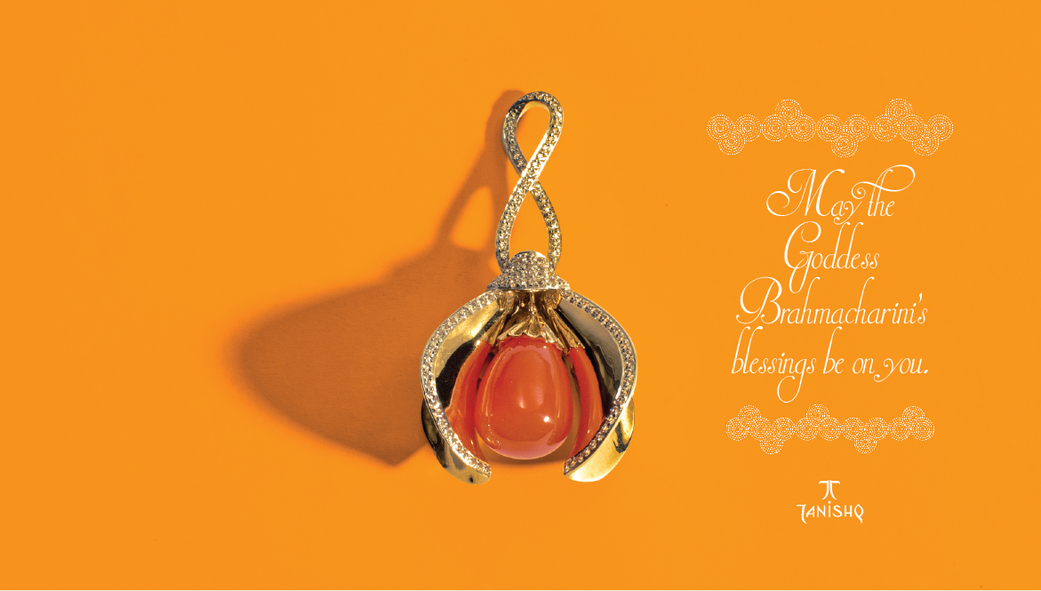 Jewellery product gold diamonds silver India festival colours celebration Navratri godess