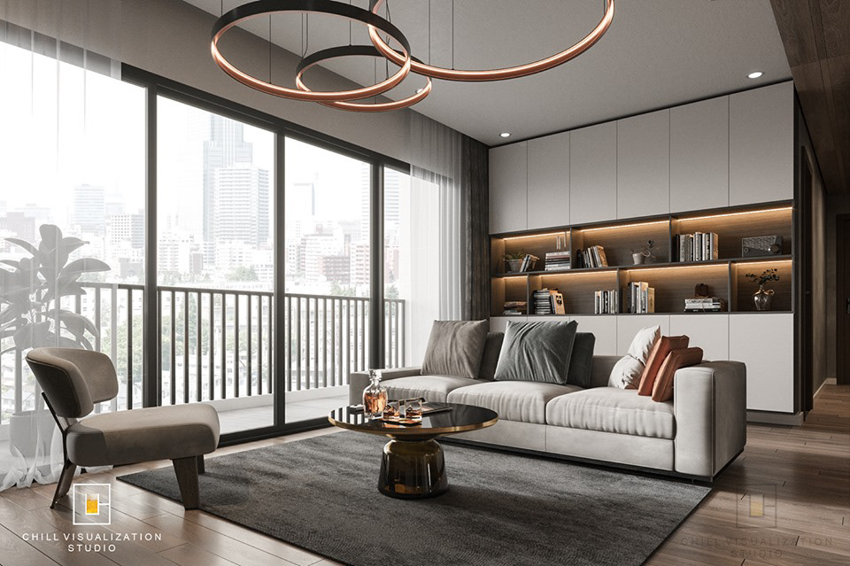 interior design  apartment Interior design Render visualization 3ds max vray modern architecture
