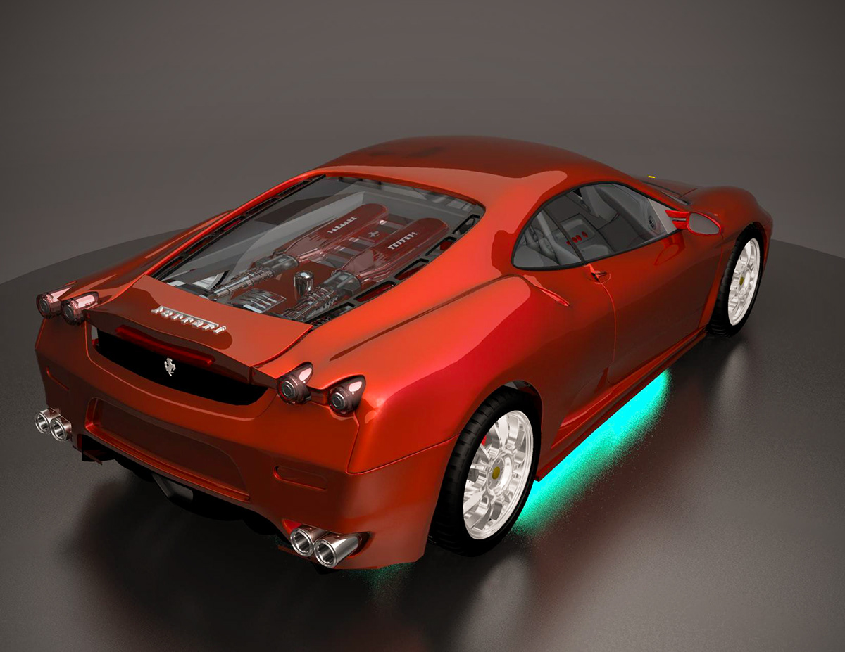 ferarri Cars 3D Modelling