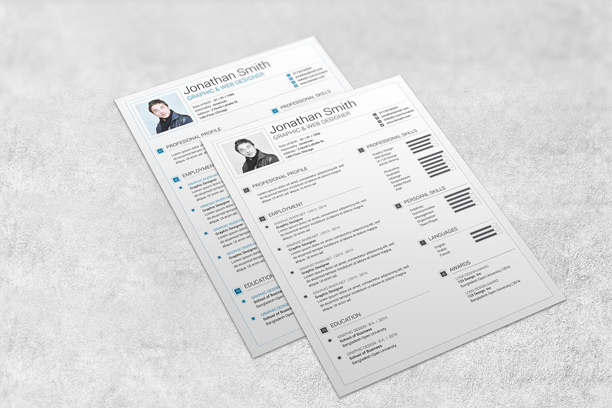 Resume resume template cover lette resume design PROFESSIONAL RESUME trend