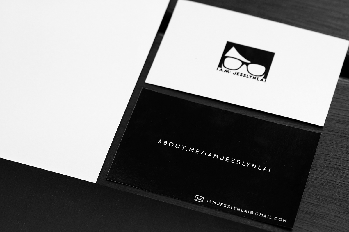 personal brand logo Silhouette black White stationary set stationaries minimalist Minimalism