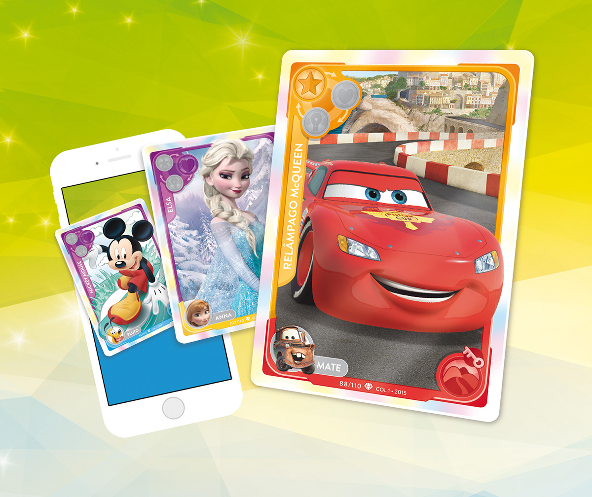 app UI ux visual design design disney pixar game card game product