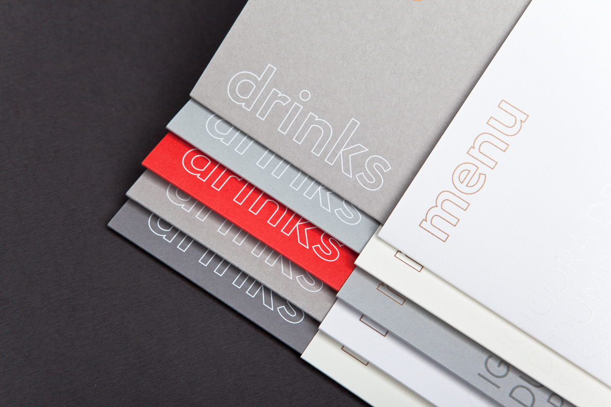 design drive gmund identity menu menudesign paper print restaurant wine