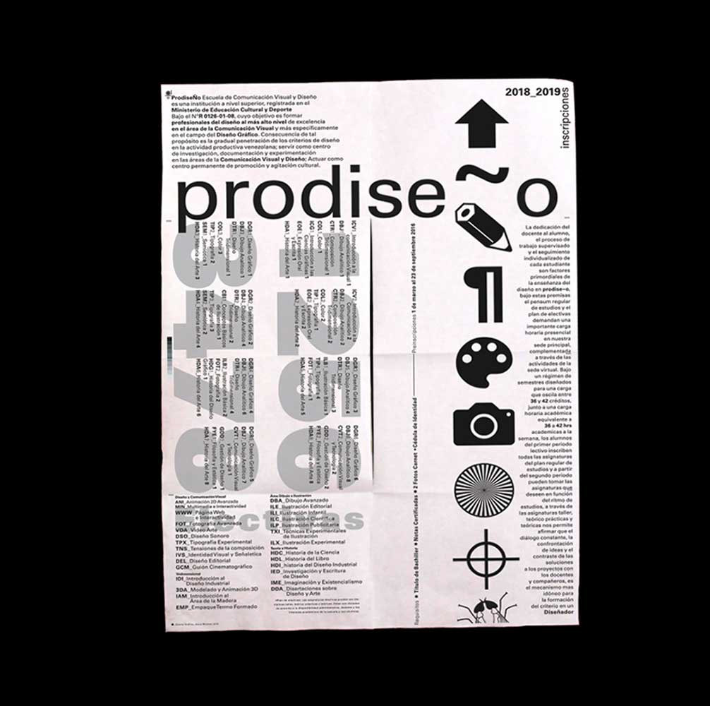 brochure diseño gráfico editorial inscripciones mosca Poster Design print prodiseño tipografia typography  
