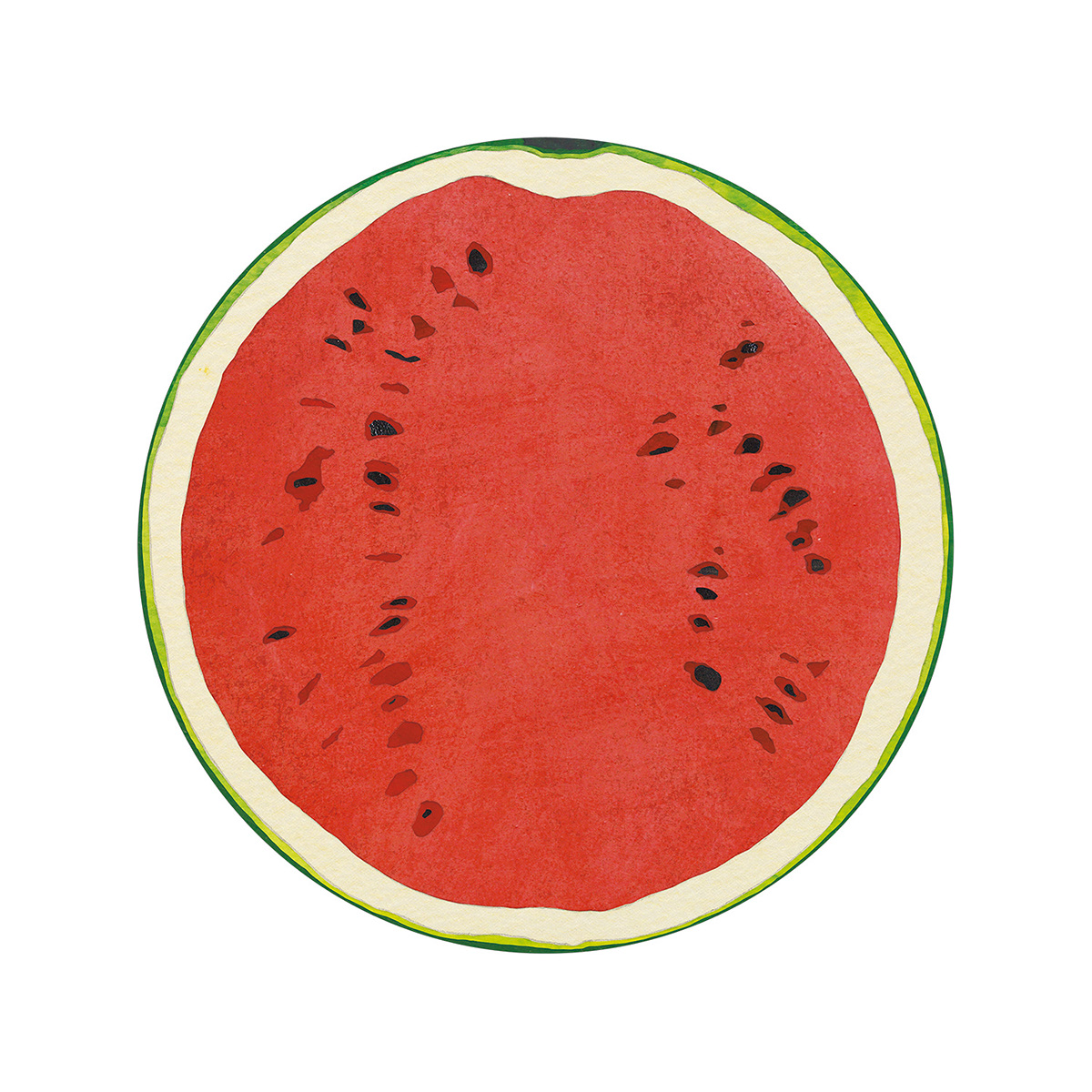 Stationery ILLUSTRATION  fruits vegetable paperable ko. machiyama apple watermelon orange strawberry