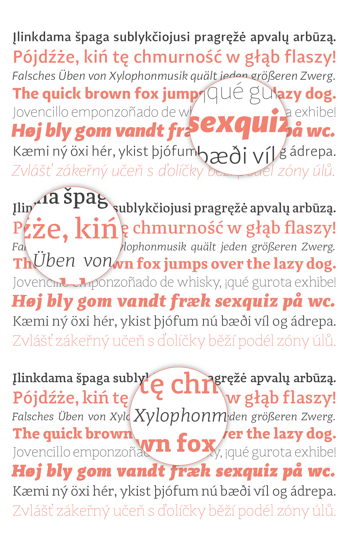MACHALSKI borutta type design family font sans slab serif Gill Super Family typo ASP warsaw italics adagio