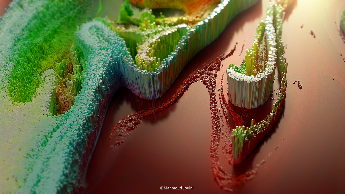 3ds max2014 ©Mahmoud Jouini Photoshop cc #graphic design #creative direction #Digital art #3D Abstract Painting art