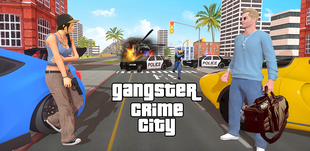 city gangster mega car stunt shooting crime UI/UX counter FPS