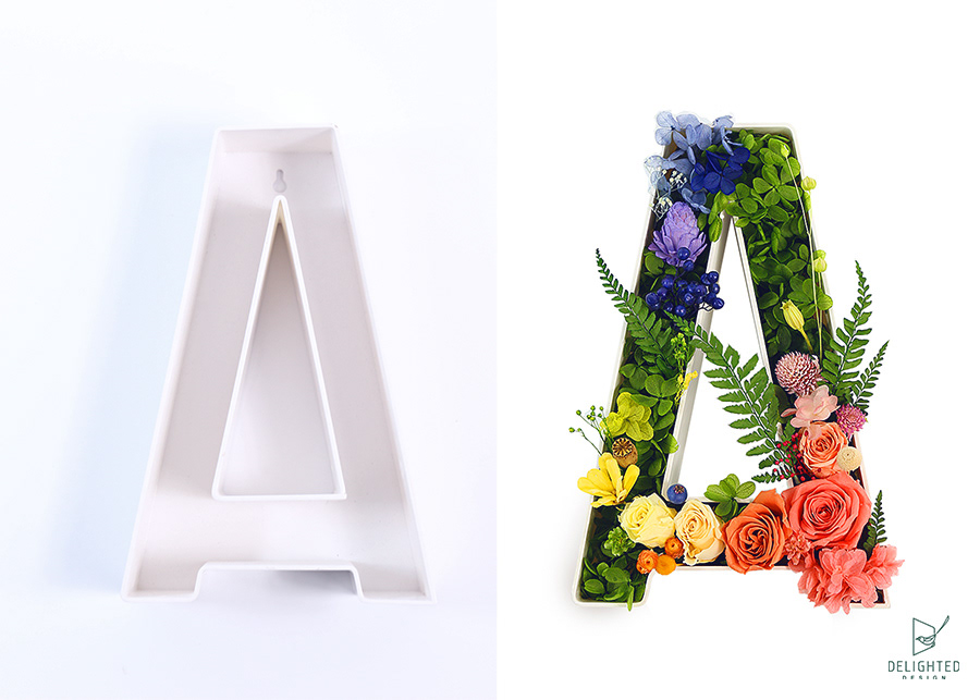 typography   flower font Preserved Floral Letters