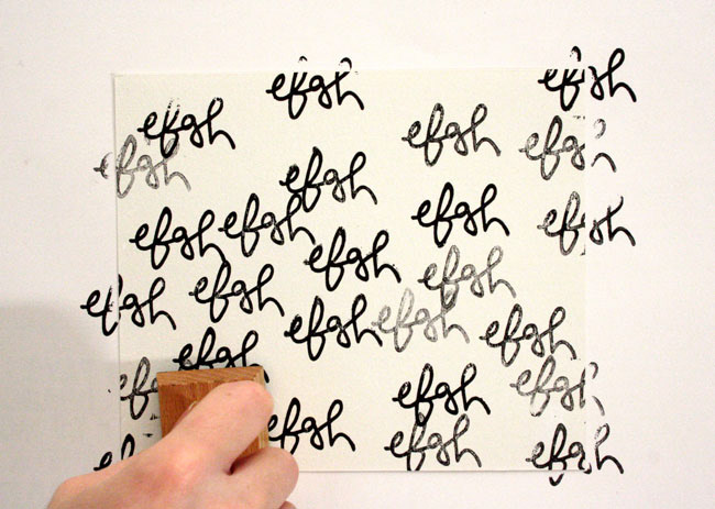 VOEUX 2013 efgh wishes 2013 tampons stamp print origami 