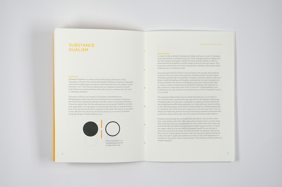 philosophy  Book Series The Big Questions screenprint g f smith icons symbols simple design Minimalism clean gloss editorial university project Second Year final major project