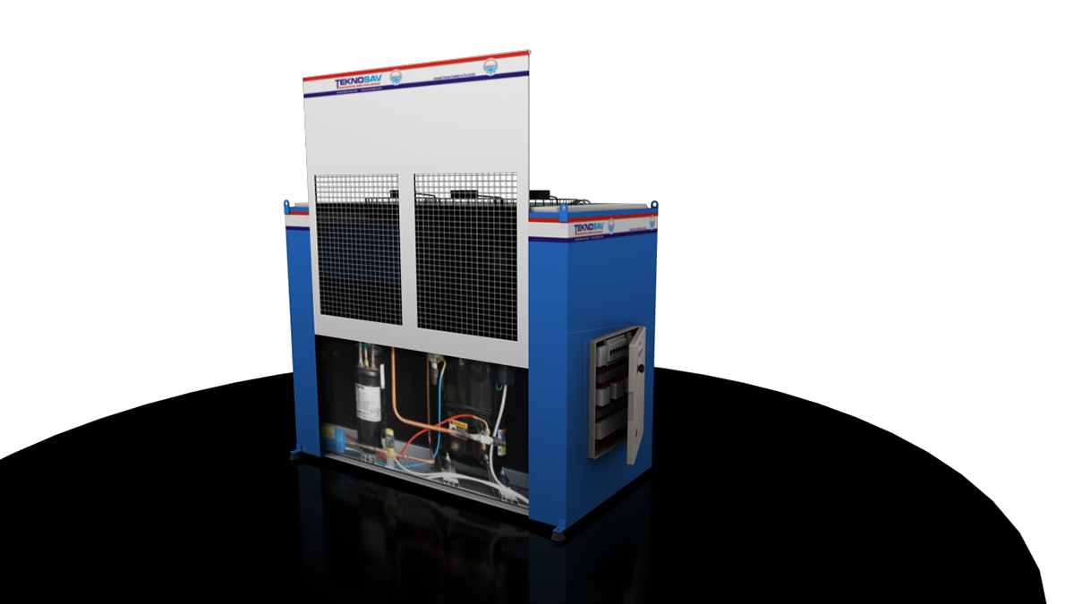 industrial cooling system Promotion video 3D blender Render machine soğutma sistemleri