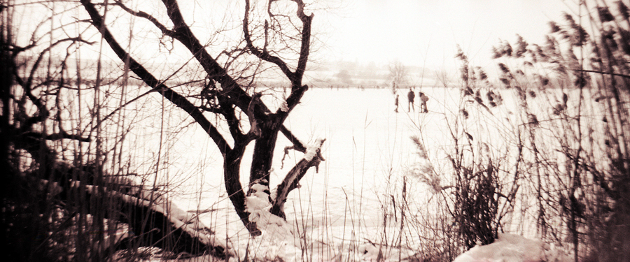 winter  frozen lake analog Photography  Film  