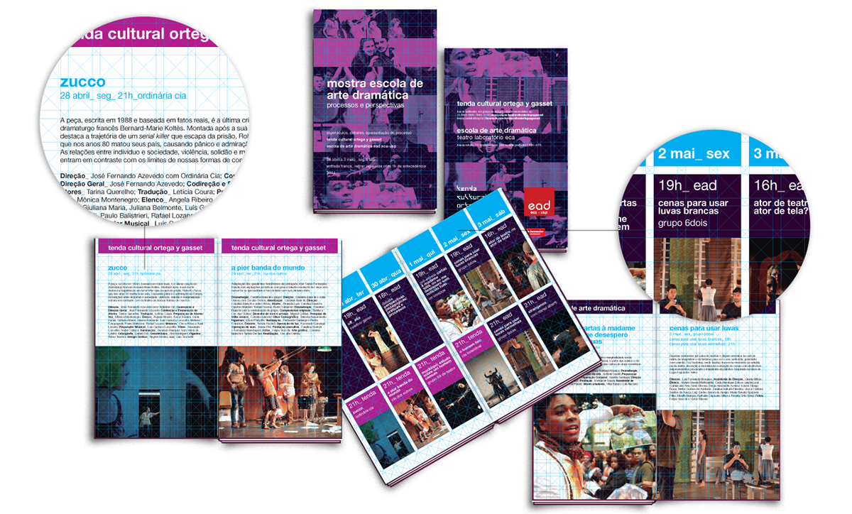 identidade visual design gráfico folder Relatório cartaz cultura