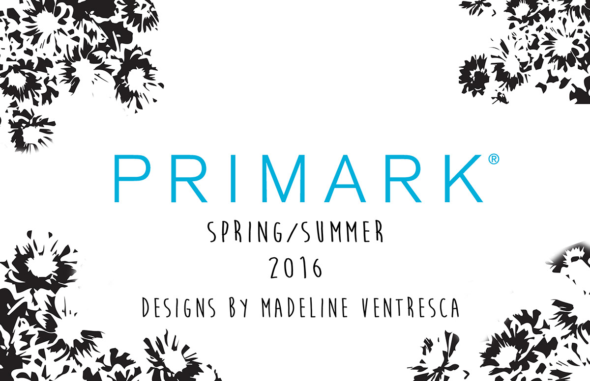 fashion design Primark Clothing Spring/Summer technical flats apparel
