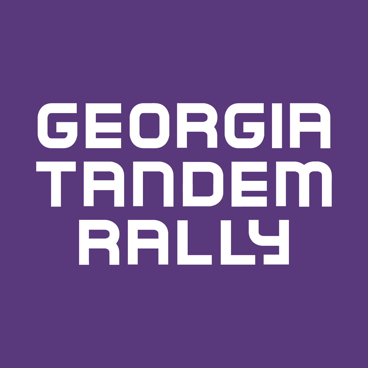 font brand logo wordmark purple teal business card Bike tandem ride rally Georgia crank Gear