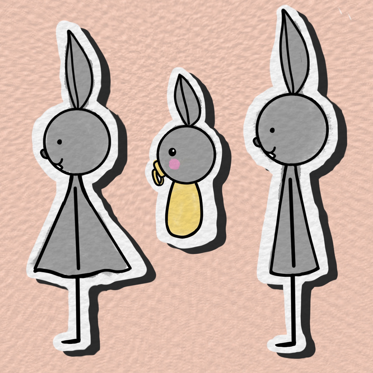 cartoon rabbit children illustration