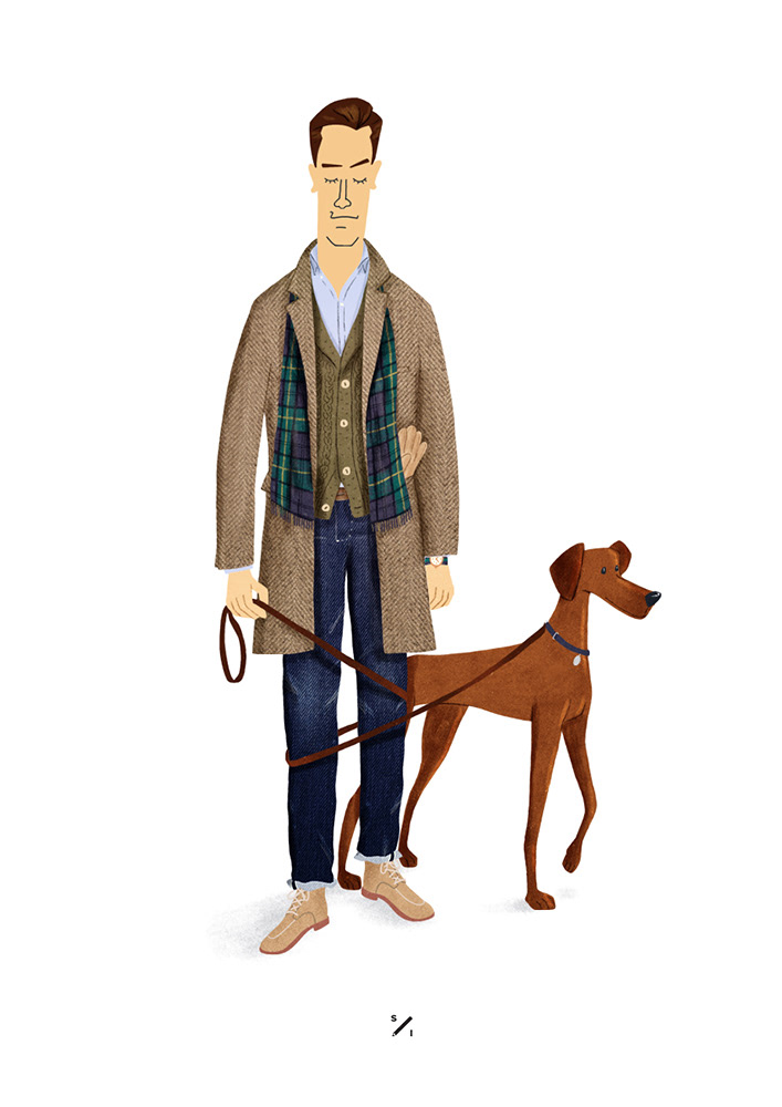 Menswear style illustrated misters mashanov Style outfit look