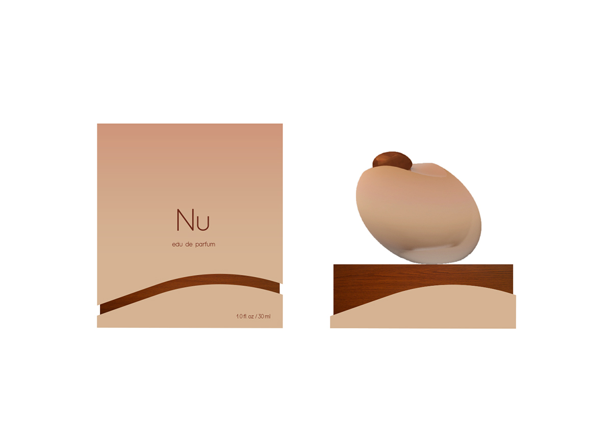 branding  cosmetics Fragrance pafume package design Packaging graphic nu nude