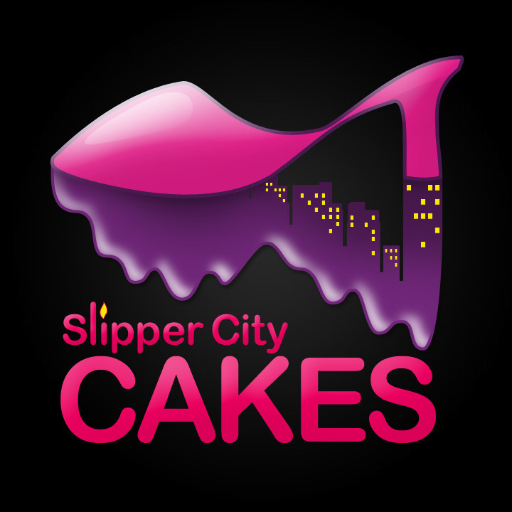 logo identity cakes slipper city