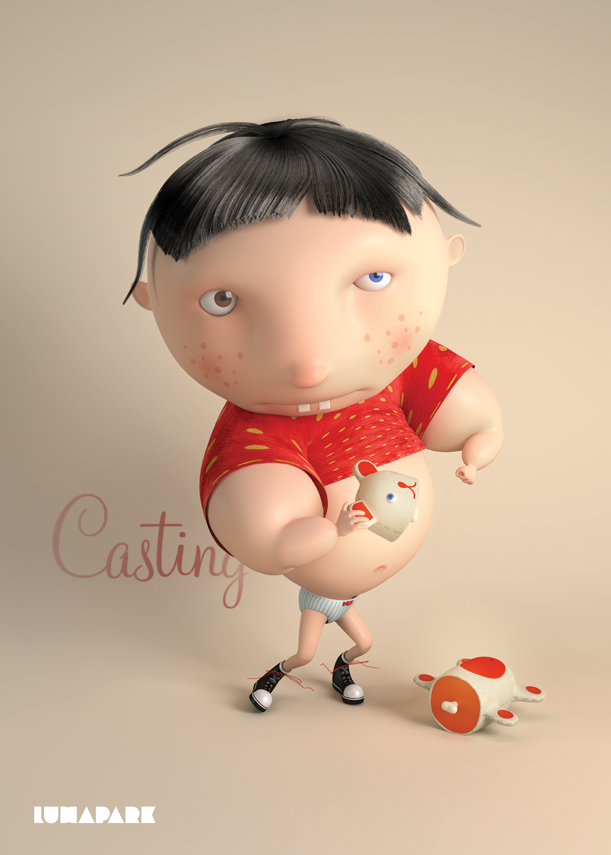 casting Character design cartoon 3D cinematic artsaszka poland lunapark director short Cinema artsashka