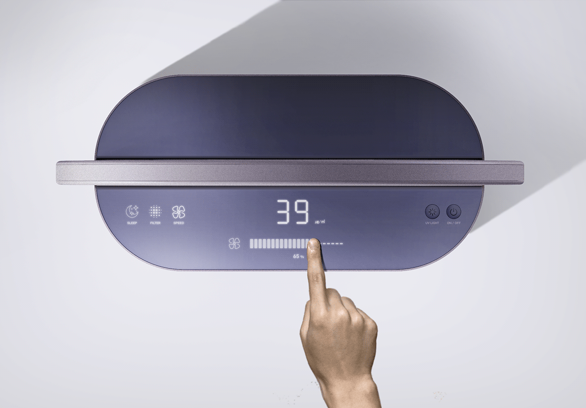 air purifier concept product product design  uv light