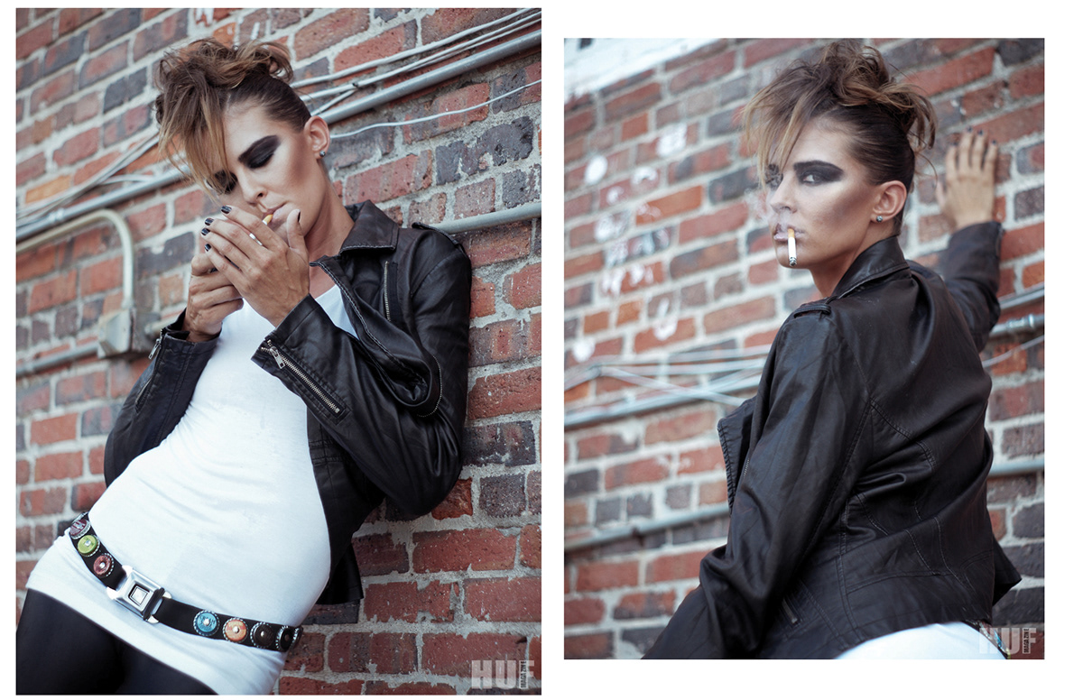 james dean editorial styling  make-up Female Model female editorial women's editorial HUF Magazine