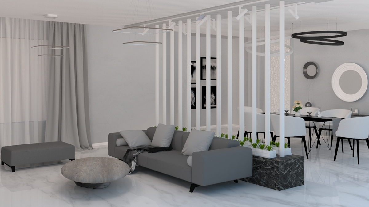 interior design  modern 3dsmax Interior Visualization minimalist