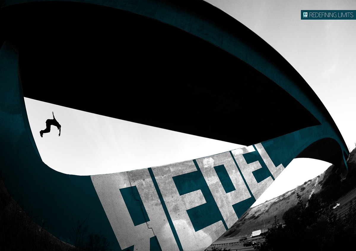 Rebrand Repel logo back to the future hoverboard
