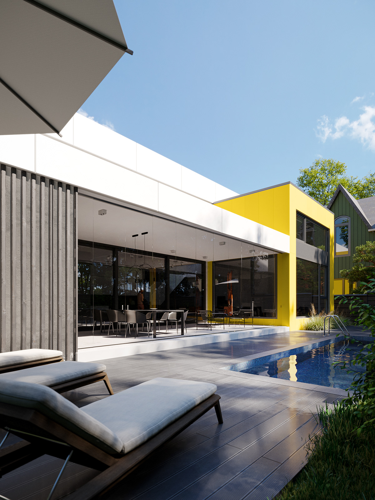 architecture interior design  visualization 3ds max corona Render exterior modern archviz