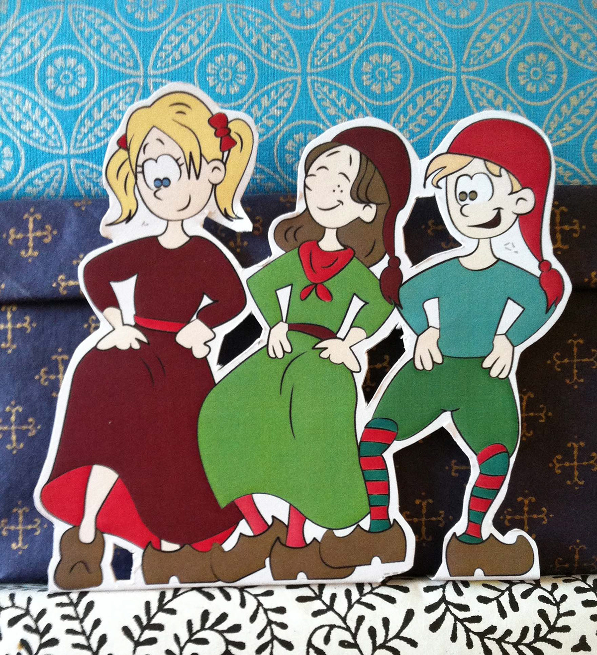 gangnam style  elves Christmas print freebies decoration Paper elves Cartoony childish