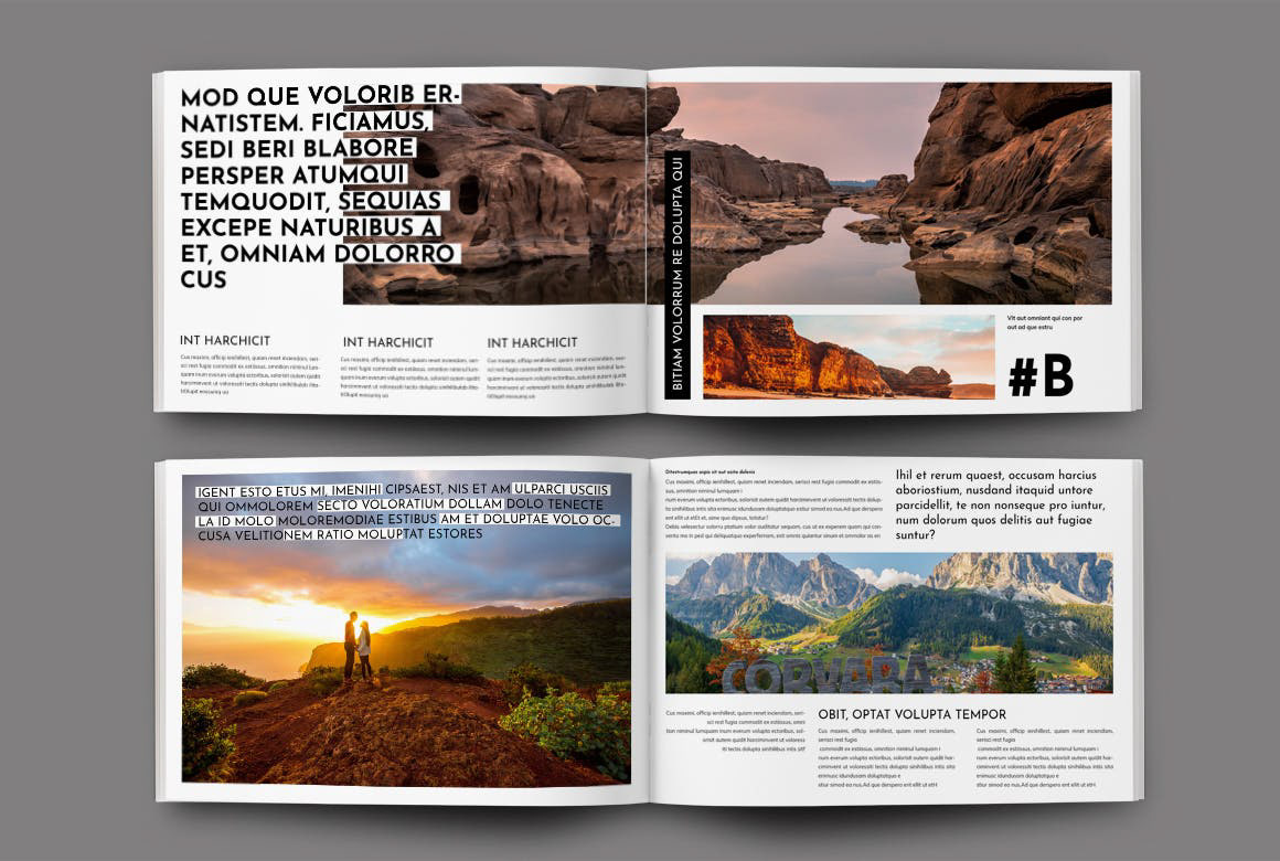 Travel magazine Magazine design Magazine Cover magazine layout magazines editorial Layout InDesign editorial design 