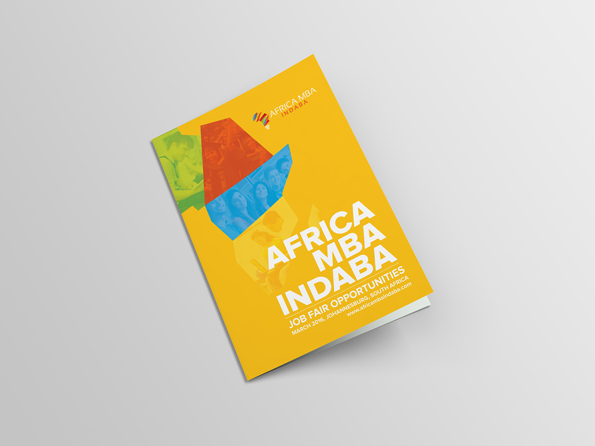 brochure design Africa MBA Indaba Conference in Africa africa mba brochure conference world business admission