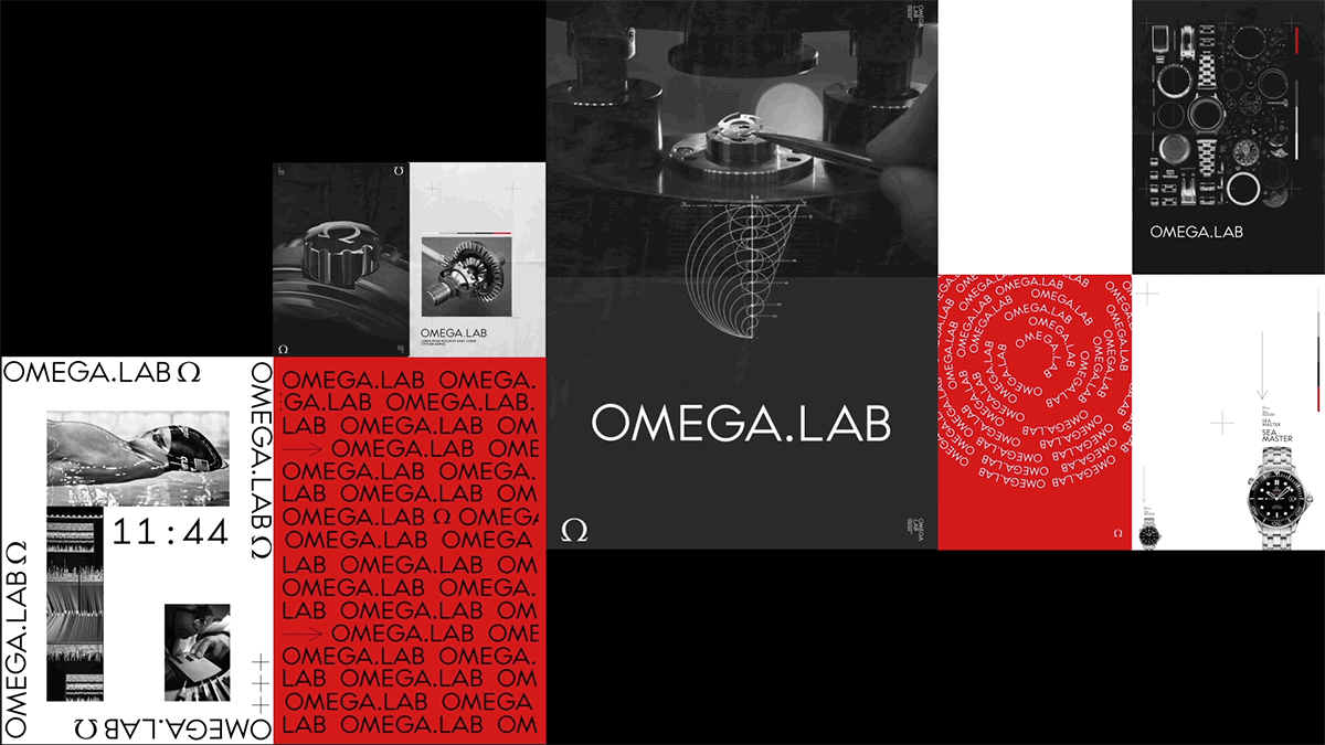 animation  design Futura luxury motion Omega omega.lab Paris sidlee typography  