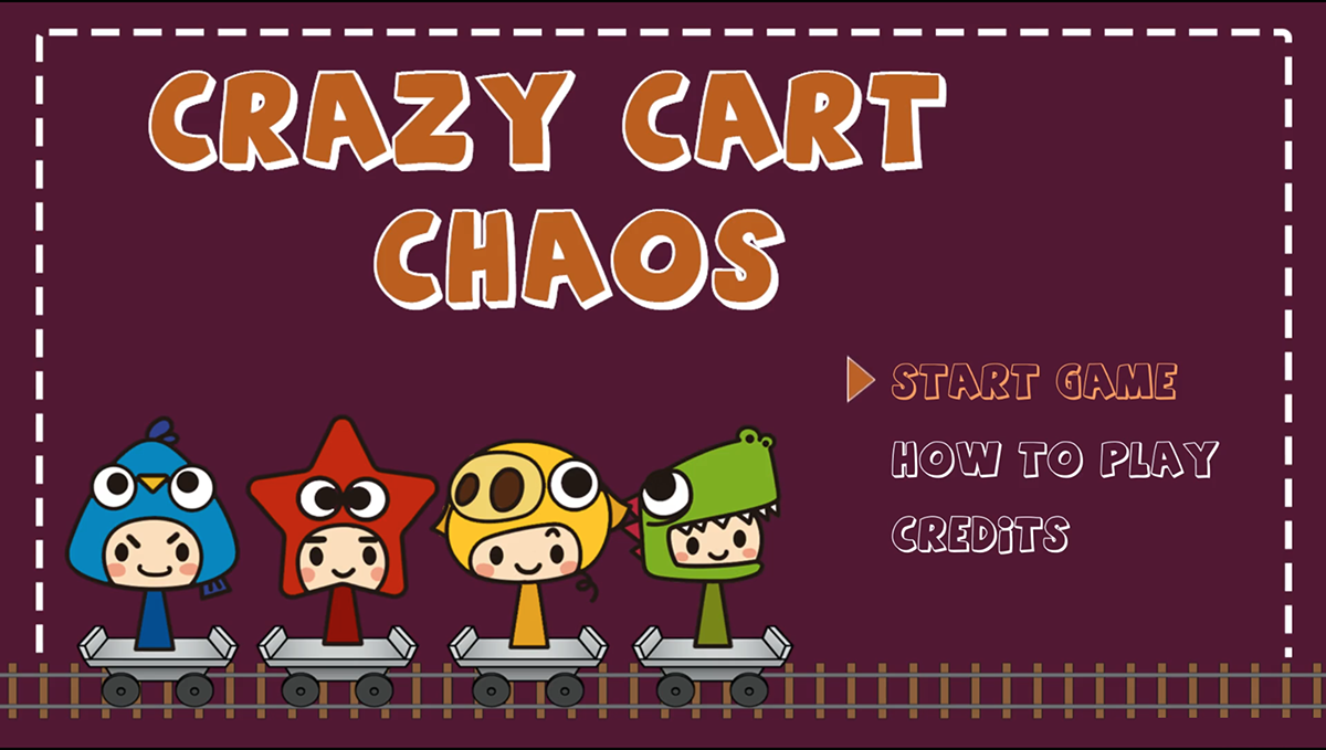 Adobe Portfolio Crazy Cart Chaos Weird Games Games Video Games Train Jam jam GDC 2015 multiplayer local multiplayer