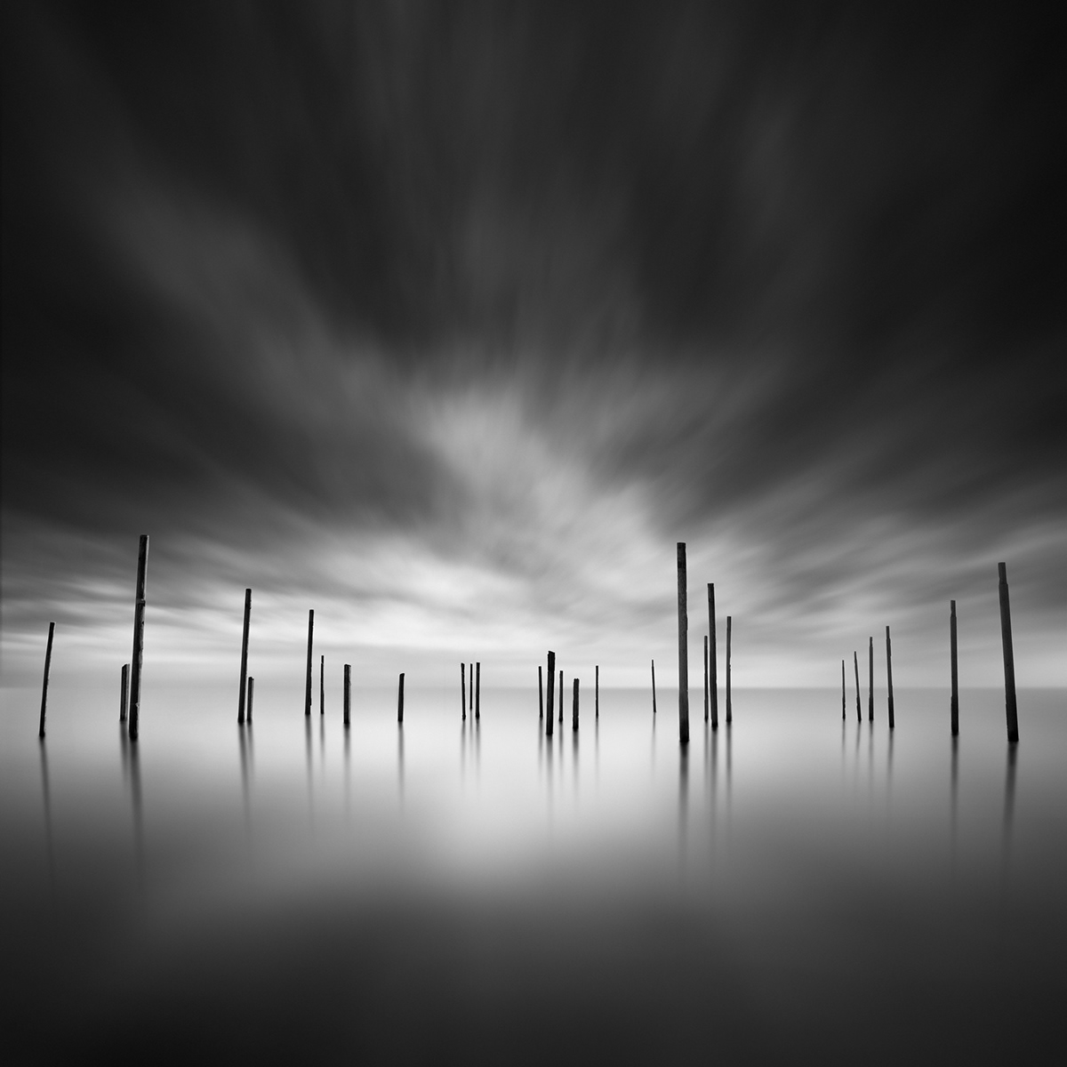 abandoned black and white fine art long exposure old ruined seascapes