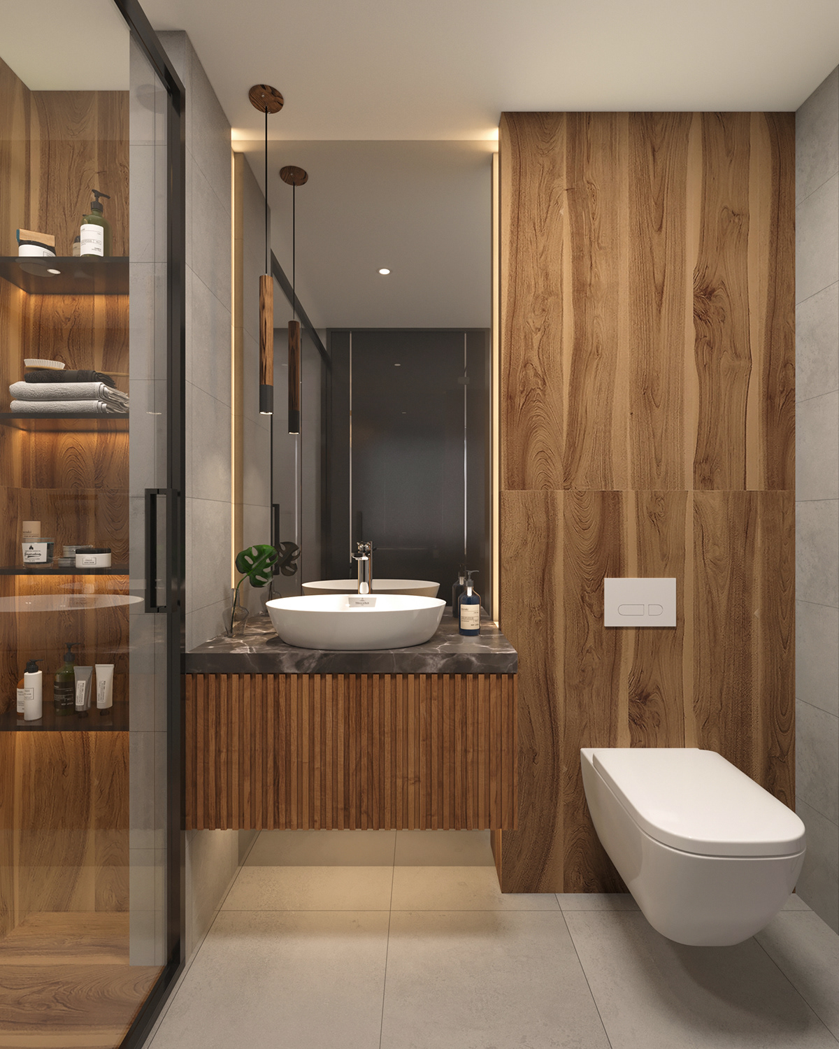 bathroom modern architecture interior design  visualization Render 3ds max corona design Project