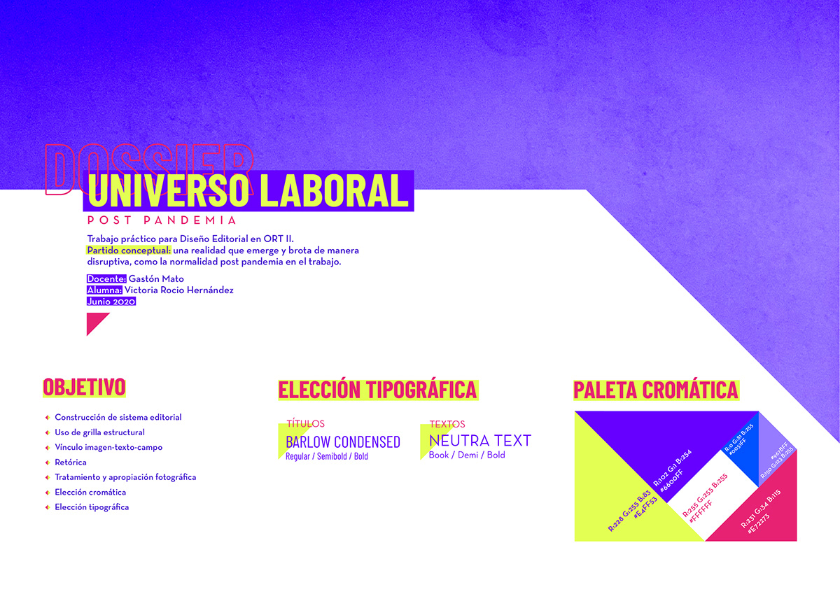 argentina Diseño editorial dossier editorial grilla laboral pandemia revista