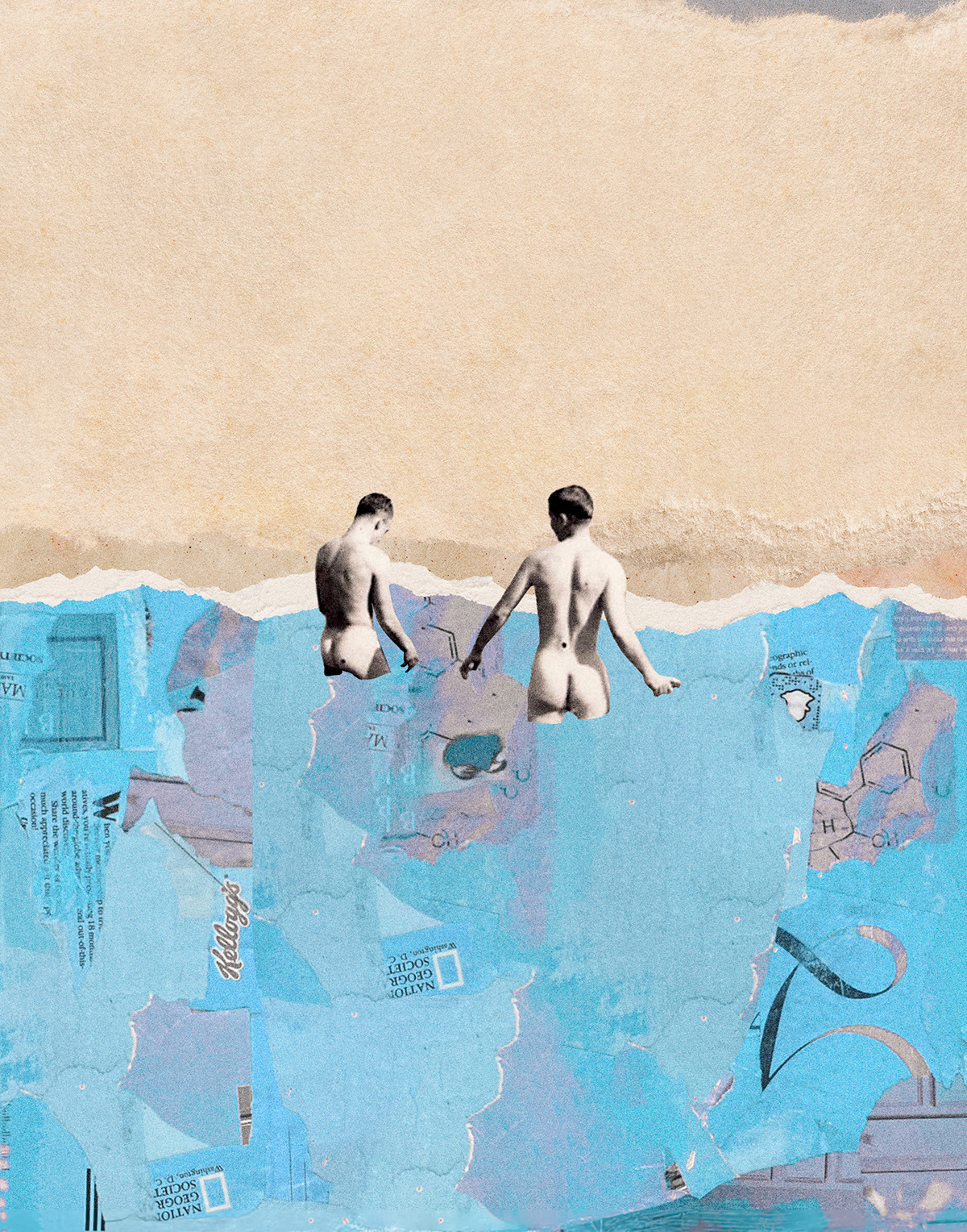 beach beach illustration gay art editorial Editorial Illustration modern chic elegant